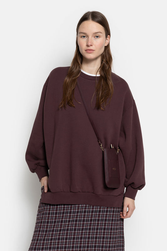 Ulla Oversized Sweatshirt - Aubergine