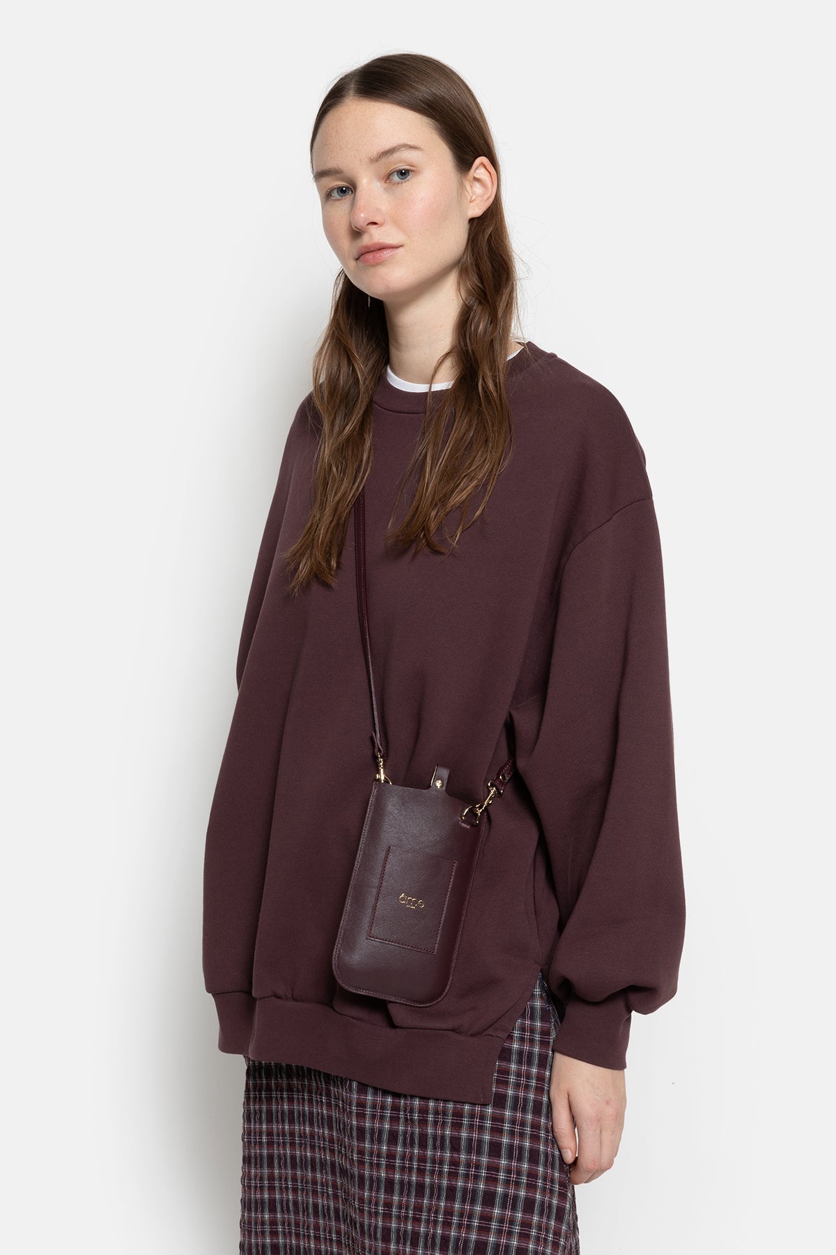 Ulla Oversized Sweatshirt - Aubergine