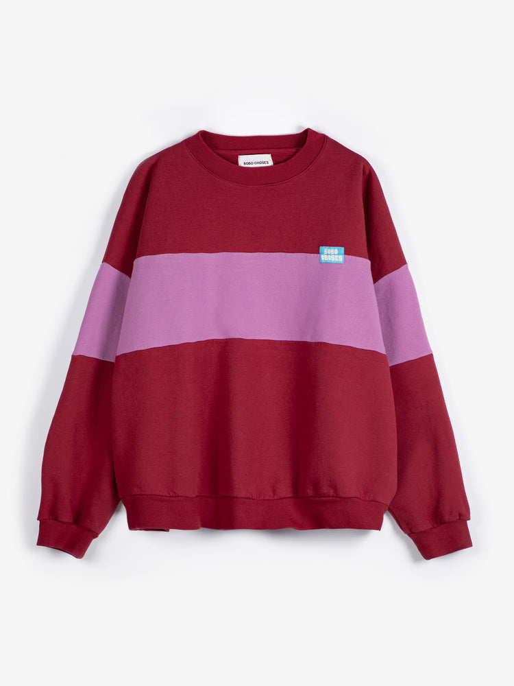 Relaxed Sweatshirt - Color Block