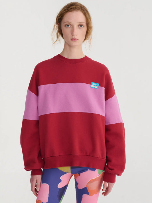 Relaxed Sweatshirt - Color Block