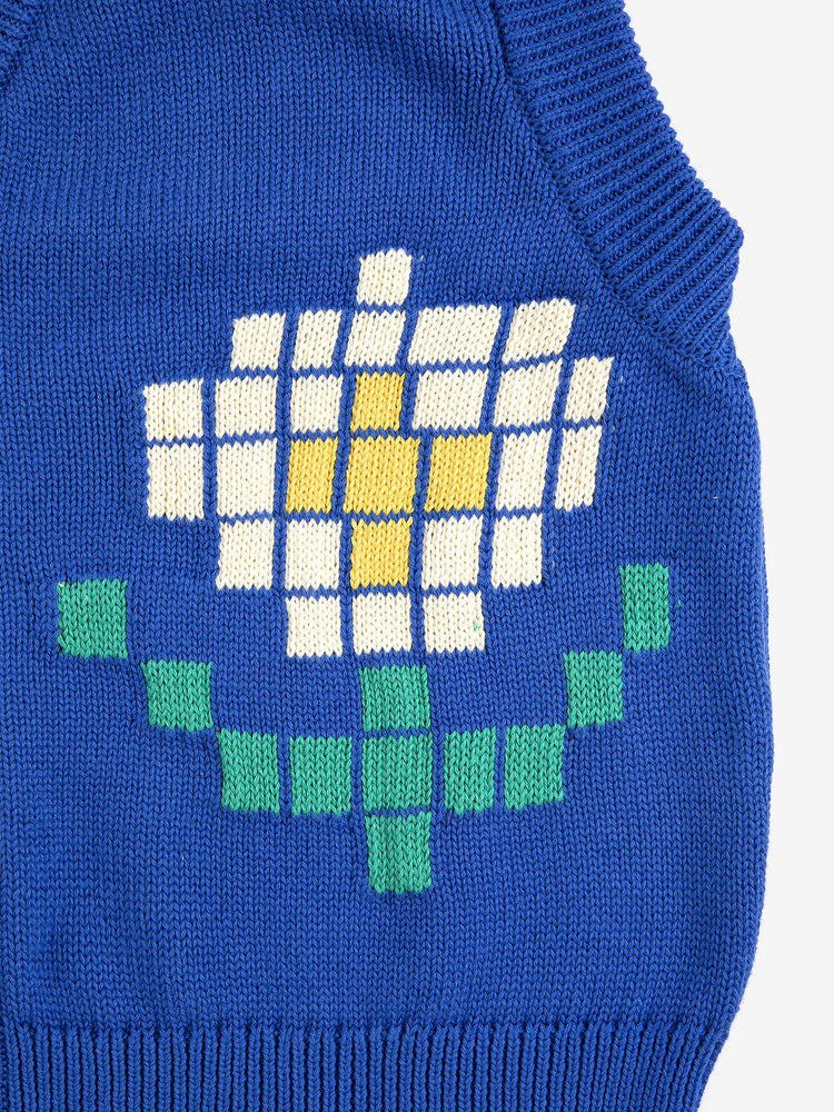 Cotton Vest - Pixel Flowers