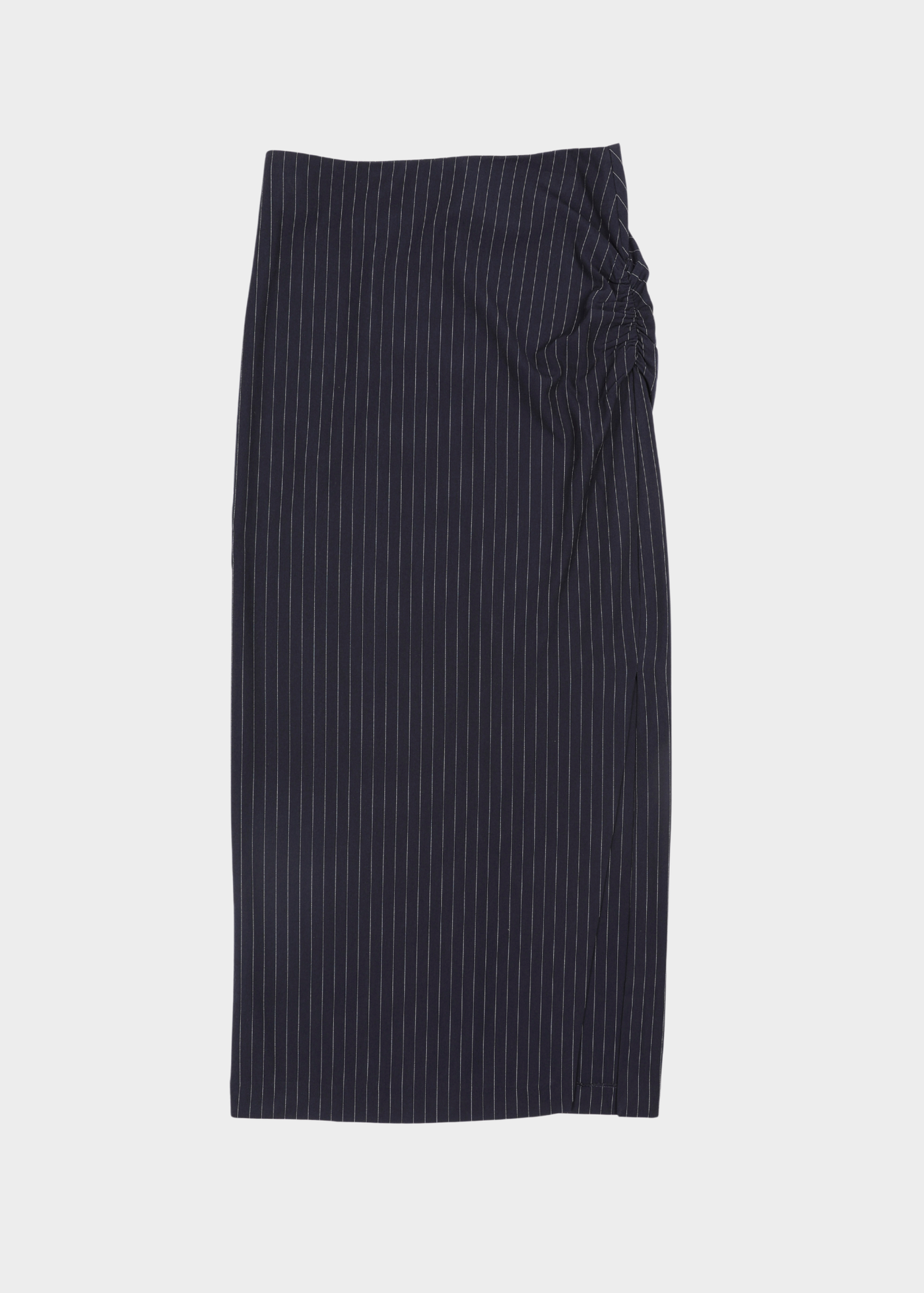 Beatrice Longe Striped Skirt - Dark Blue/ White