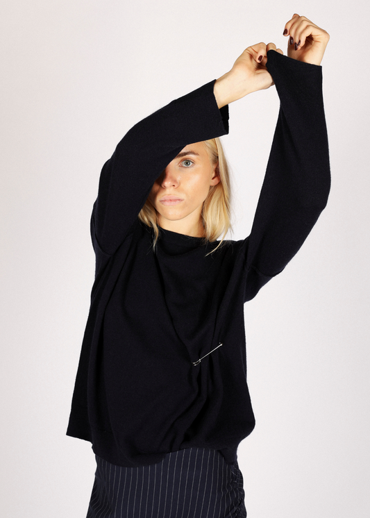 Benji Knit Pin - Dark Blue