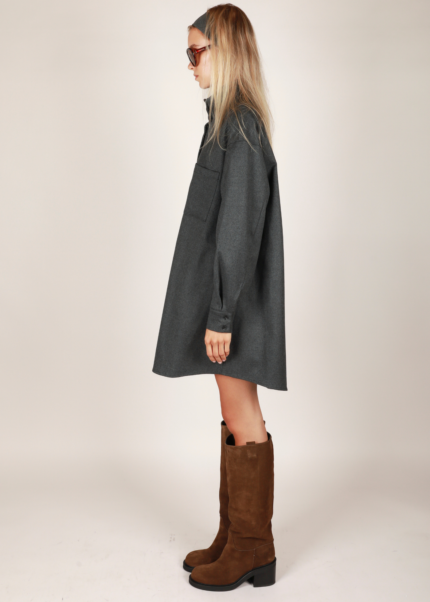 Bibi Mini Dress - Grey