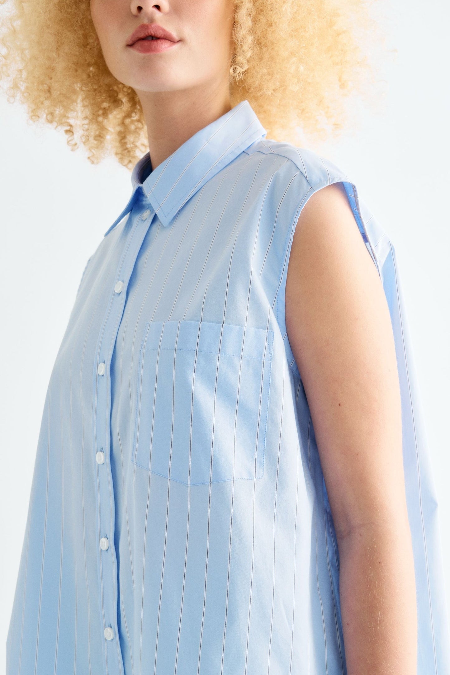 Brooklyn Shirt - Blue Pinstripe