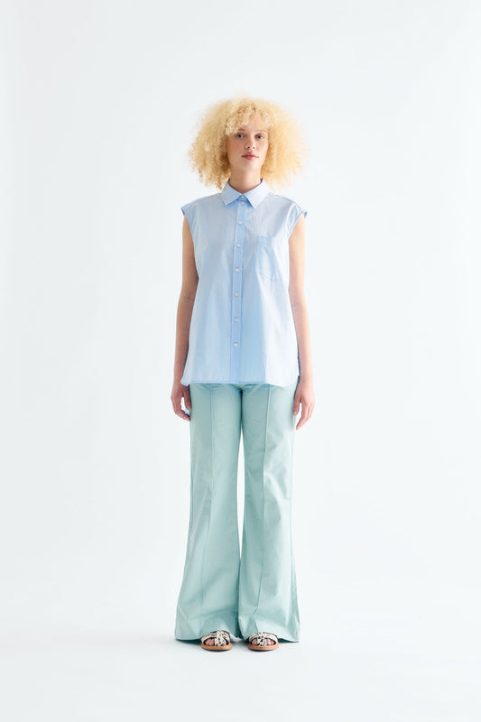 Brooklyn Shirt - Blue Pinstripe