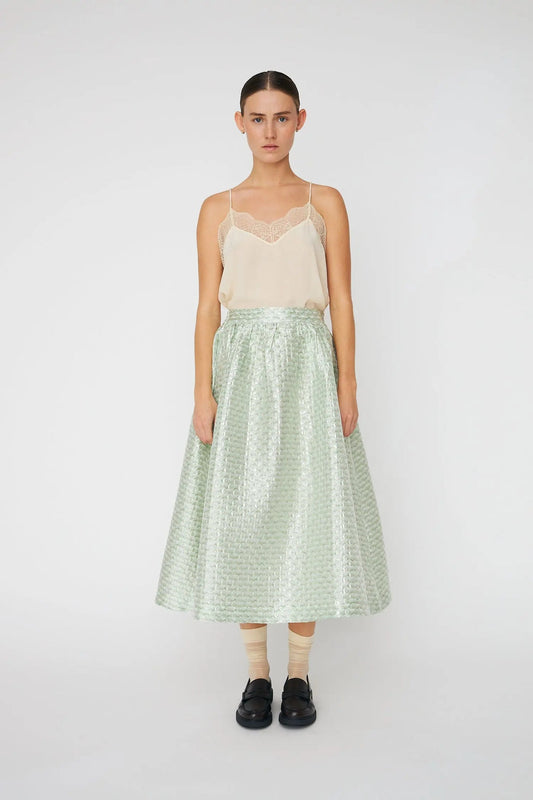 Bubble Midi Skirt - Mint Tea
