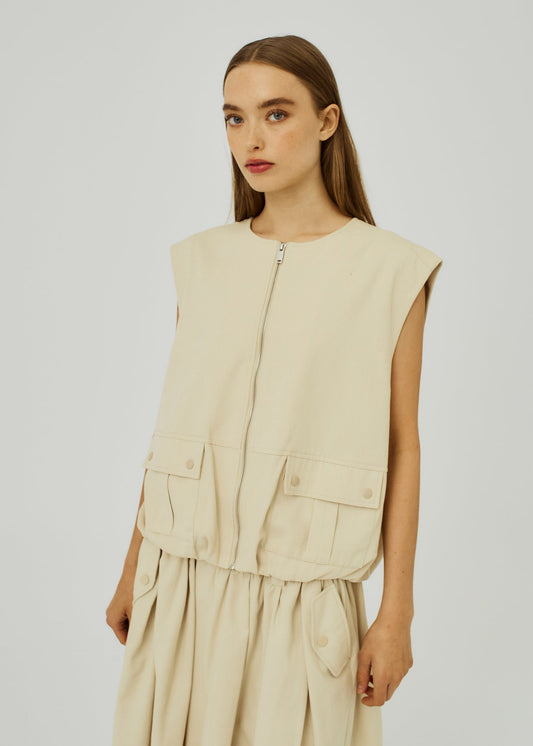 Camis Waistcoat - Ivory