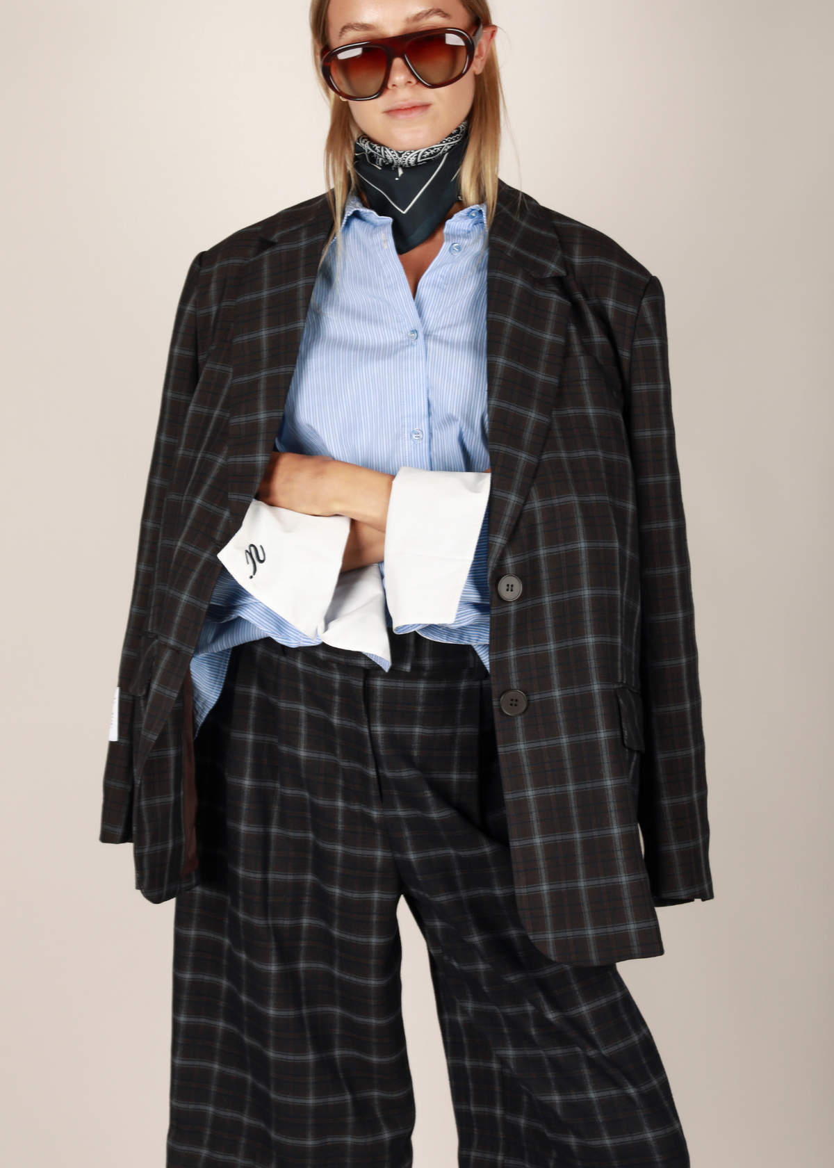 Carli Blazer - Checkered