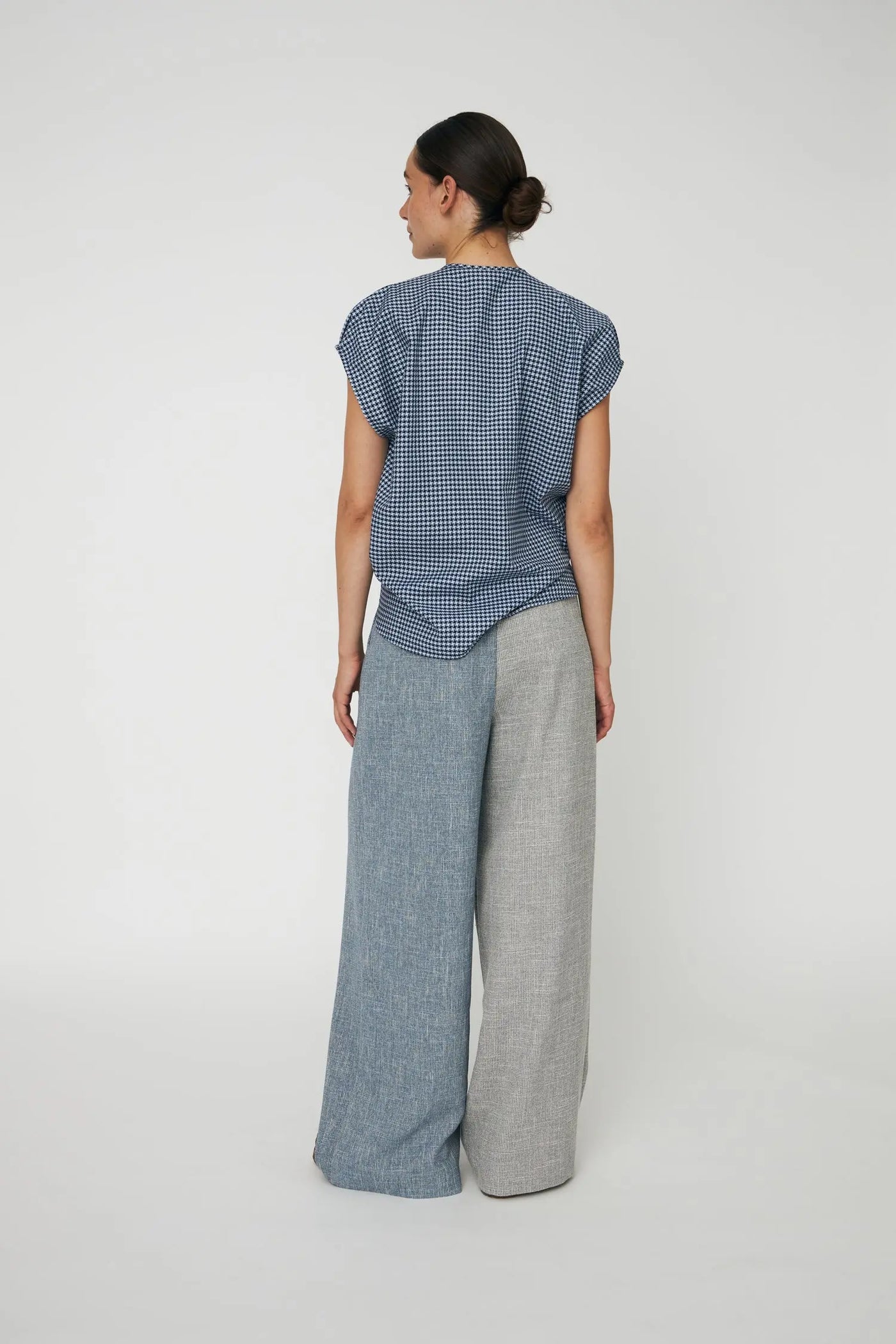 Casual Suiting Pants - Light Blue/Grey