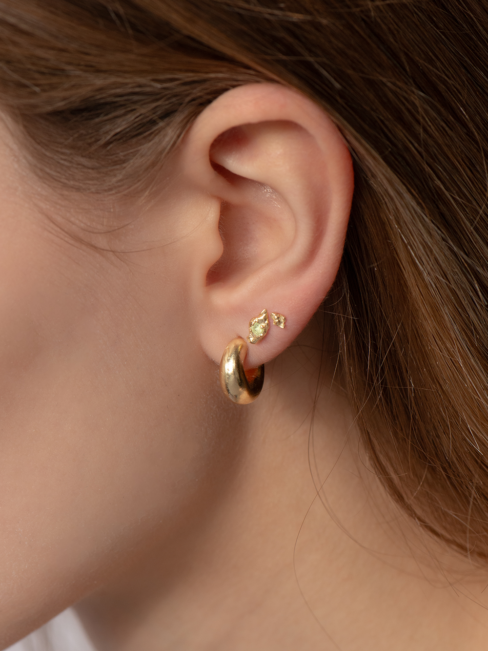 Spark Peridot - Earring Gold
