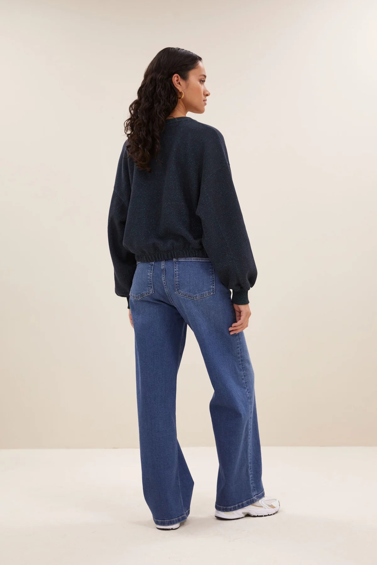Bodil Sparkle Sweater - Midnight