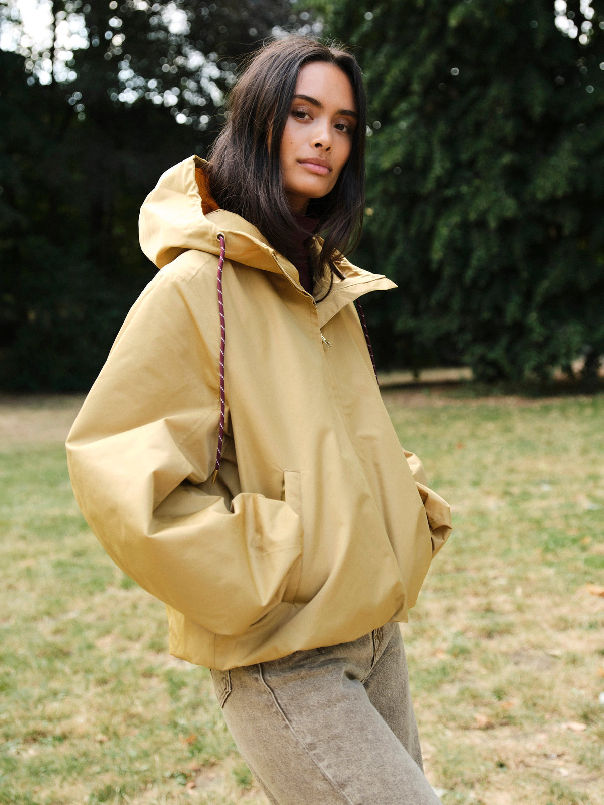 Bomber Rainjacket - Camel