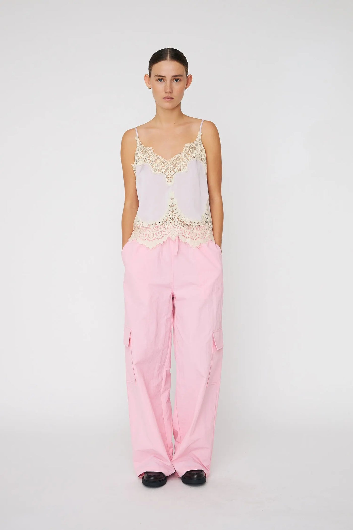 Delicate Lace Top - Light Purple