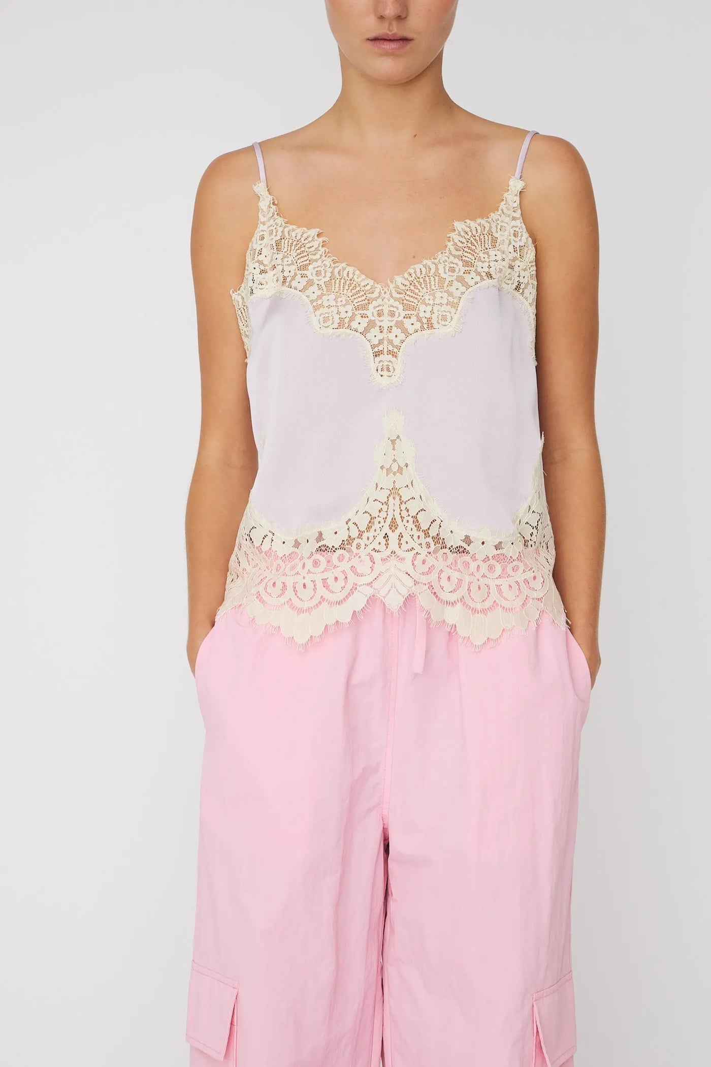 Delicate Lace Top - Light Purple