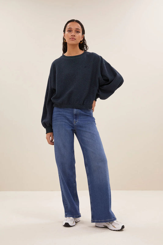 Bodil Sparkle Sweater - Midnight