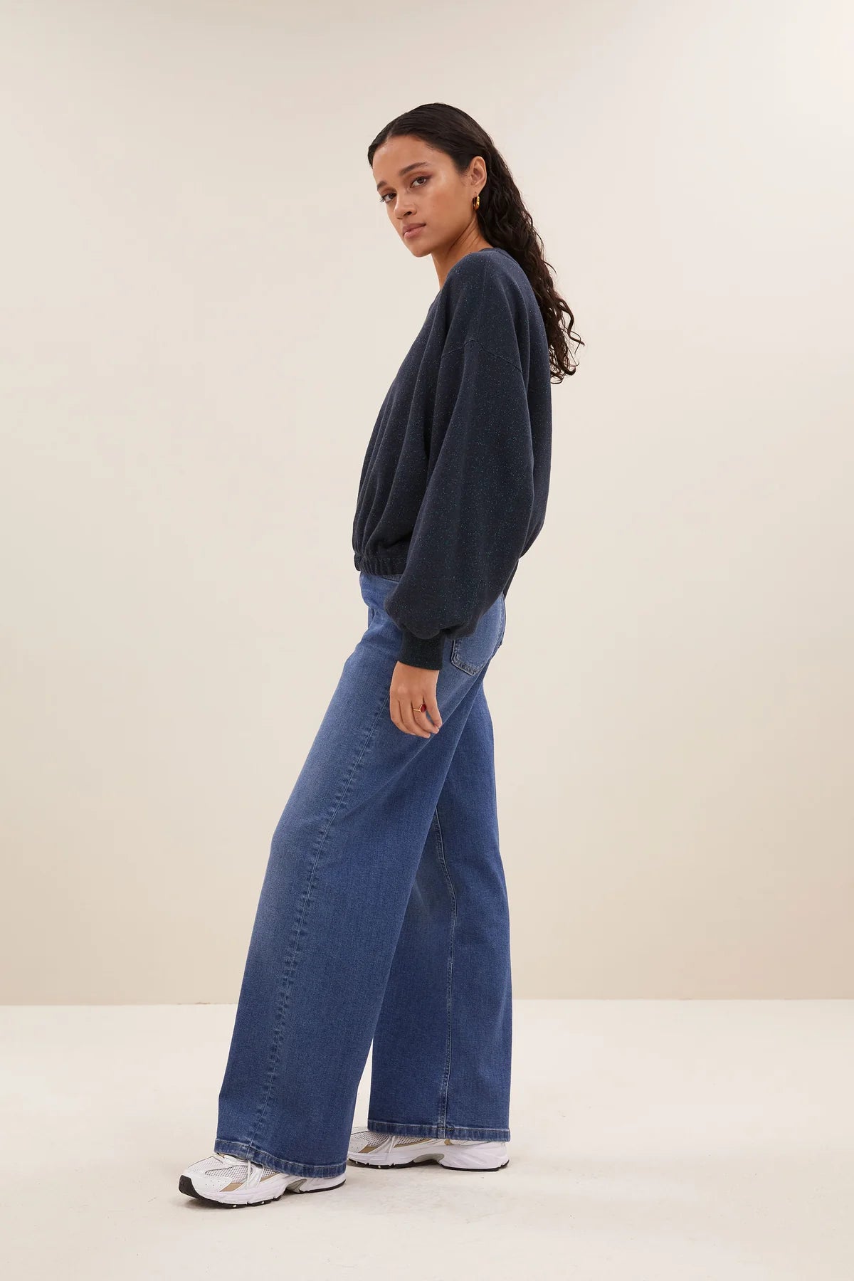 Bodil Sparkle Sweater - Midnight