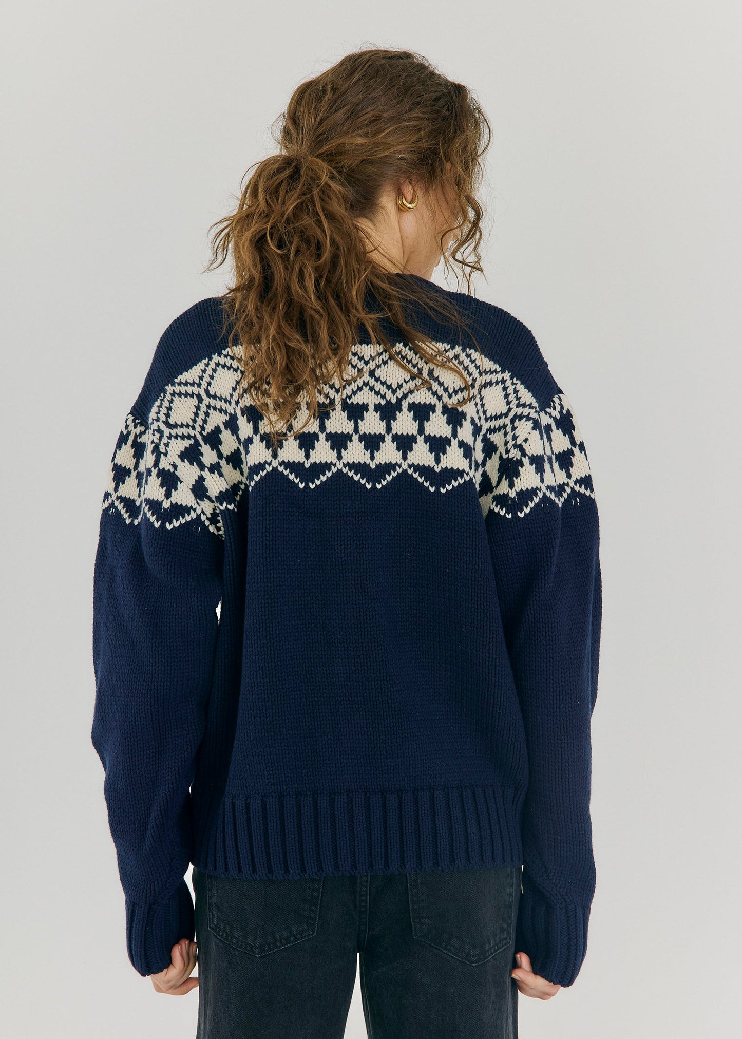 Fair Knit Cardigan - Navy