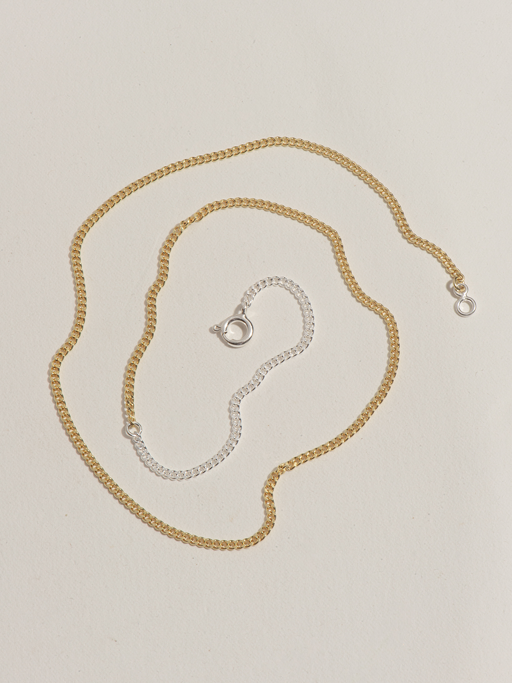 Gold loves silver - Necklace Gold