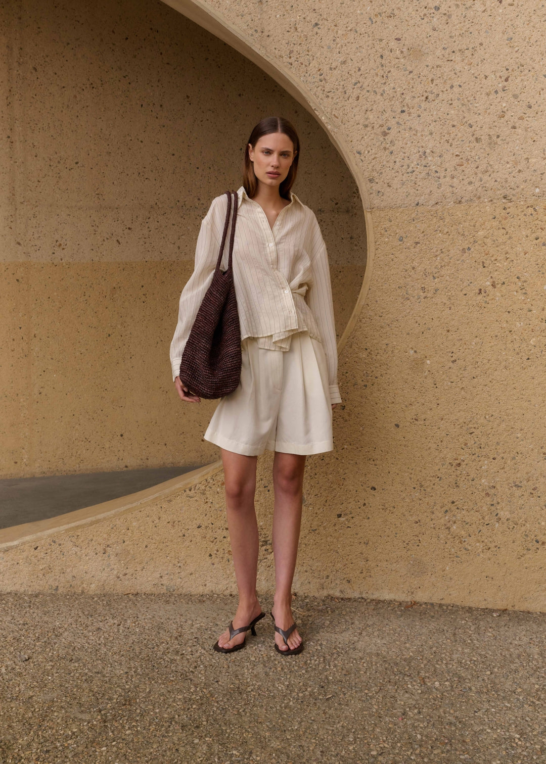 Rosewood Short - Ecru