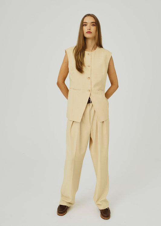 Kamin Cano Pants - Dusty Yellow