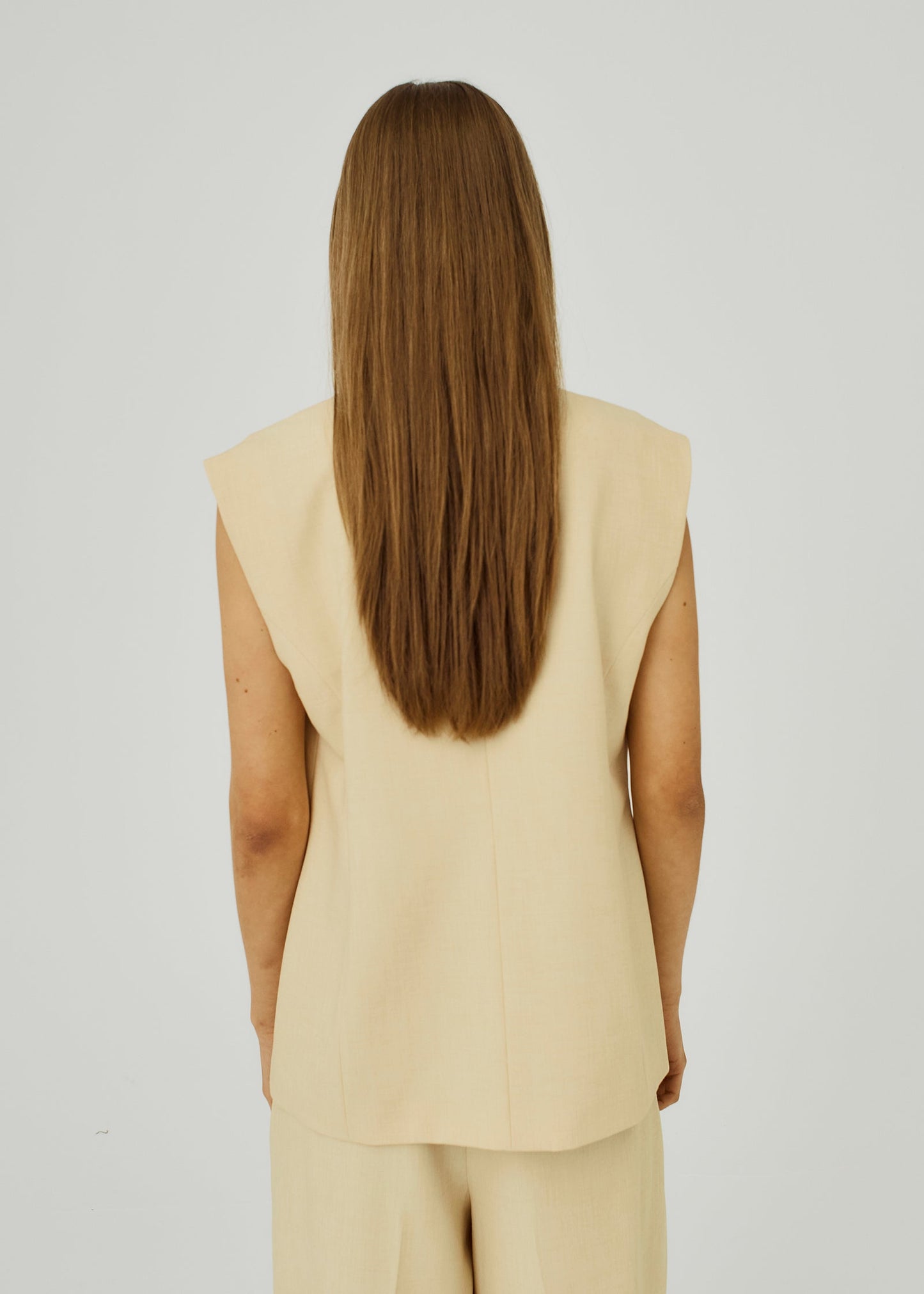 Kamin Shaped Waistcoat - Dusty Yellow