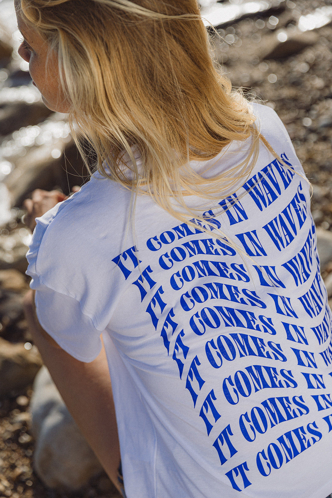 It Comes In Waves - White/Blue
