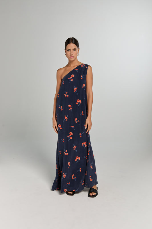 Bibi Garden Party Dress - Blue Flower Print