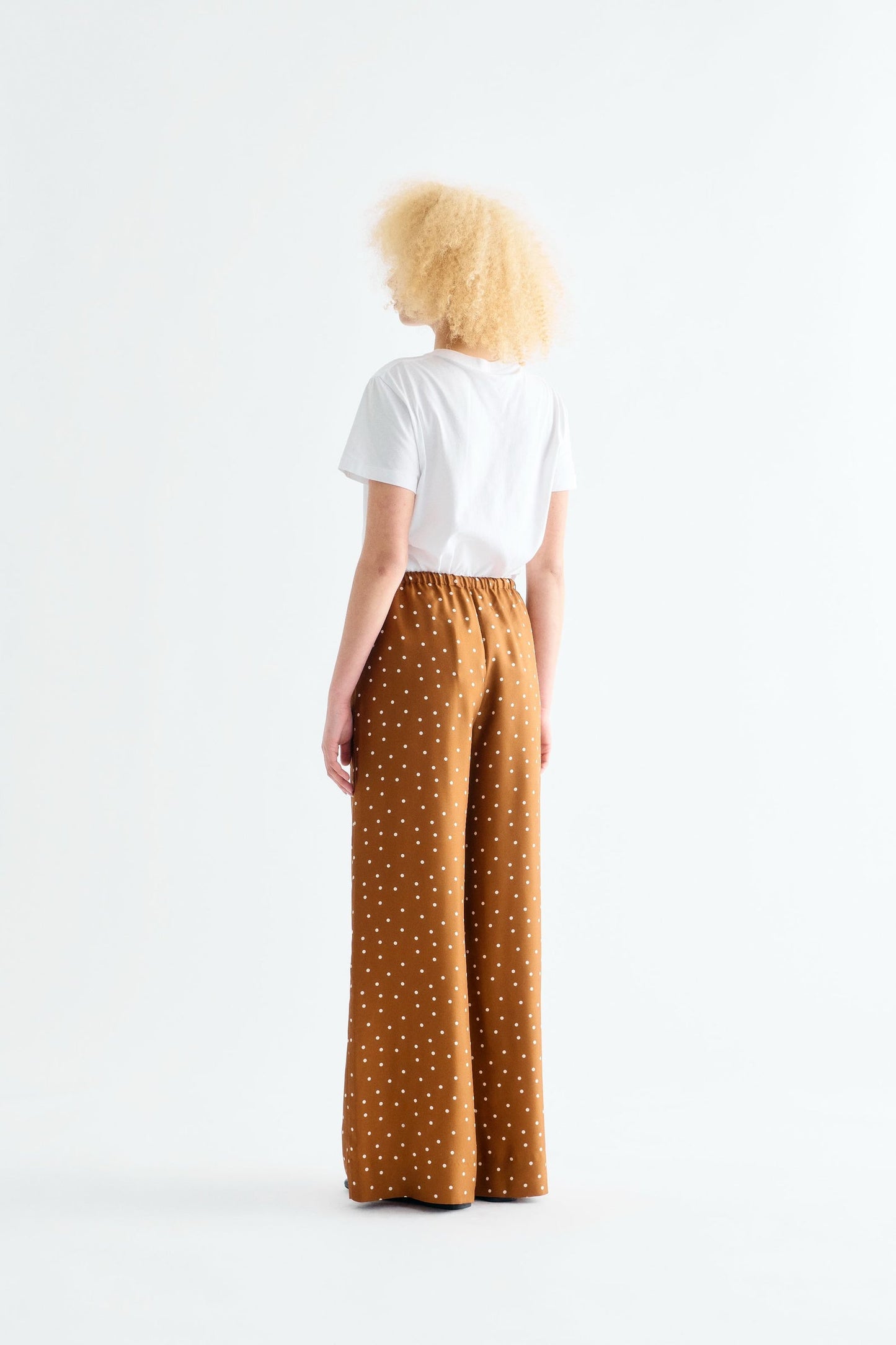 Lana Pants - Dot Print Caramel