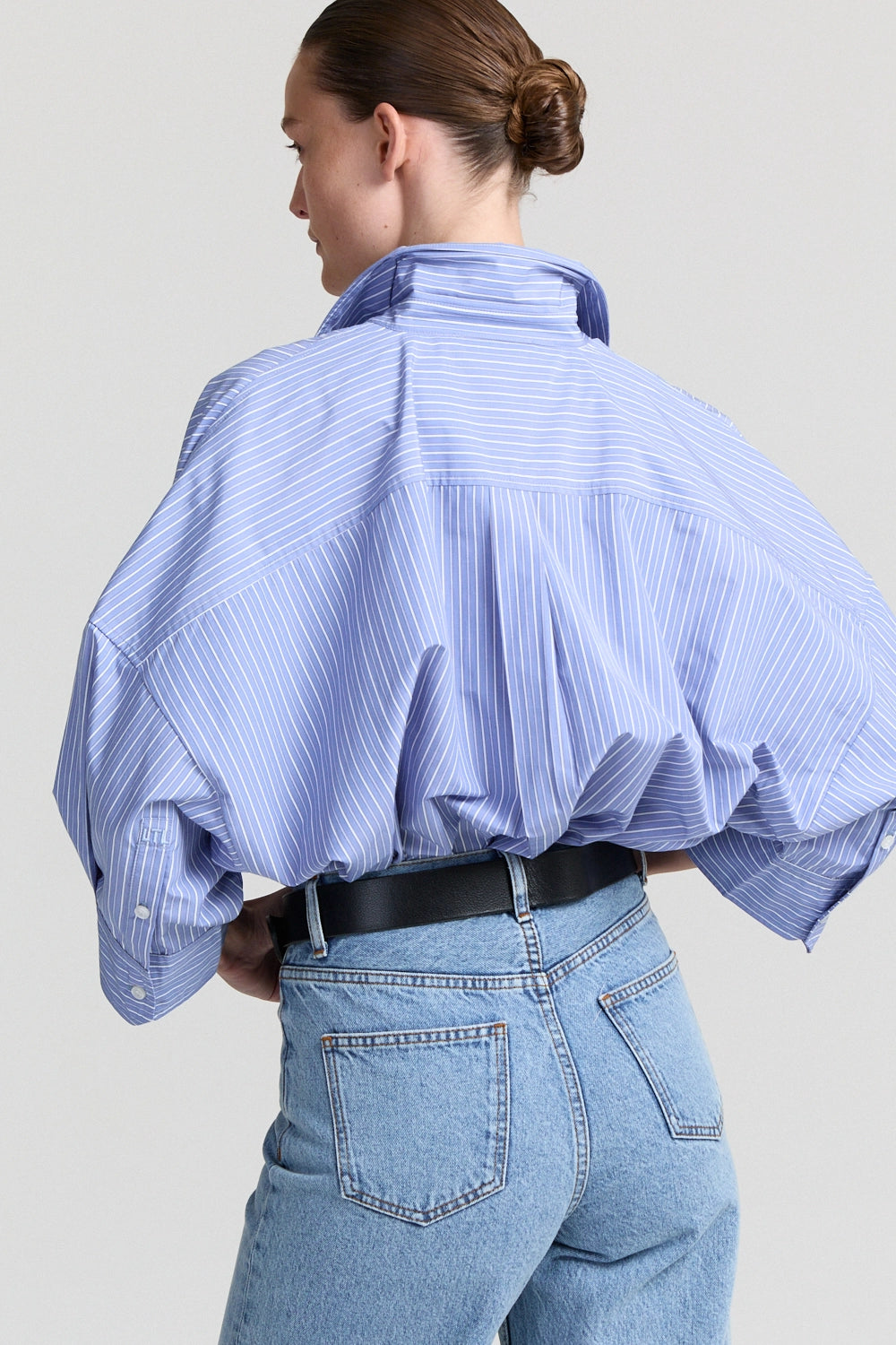 Jackie Shirt - Light Blue Striped