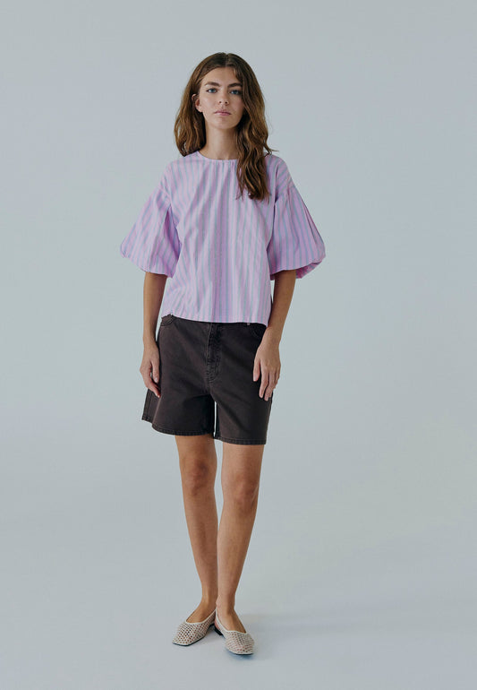 Lilah Denim Short - Brown Washed