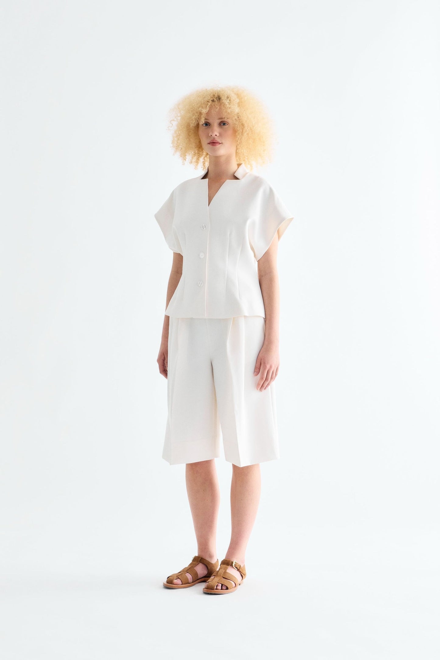 Minju Blouse - Egret