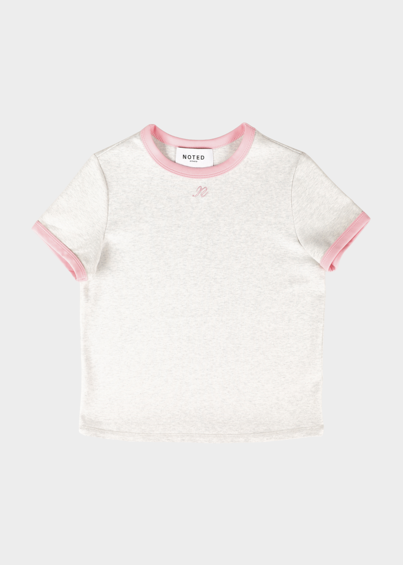 Donni Tee - Light Grey/Pink