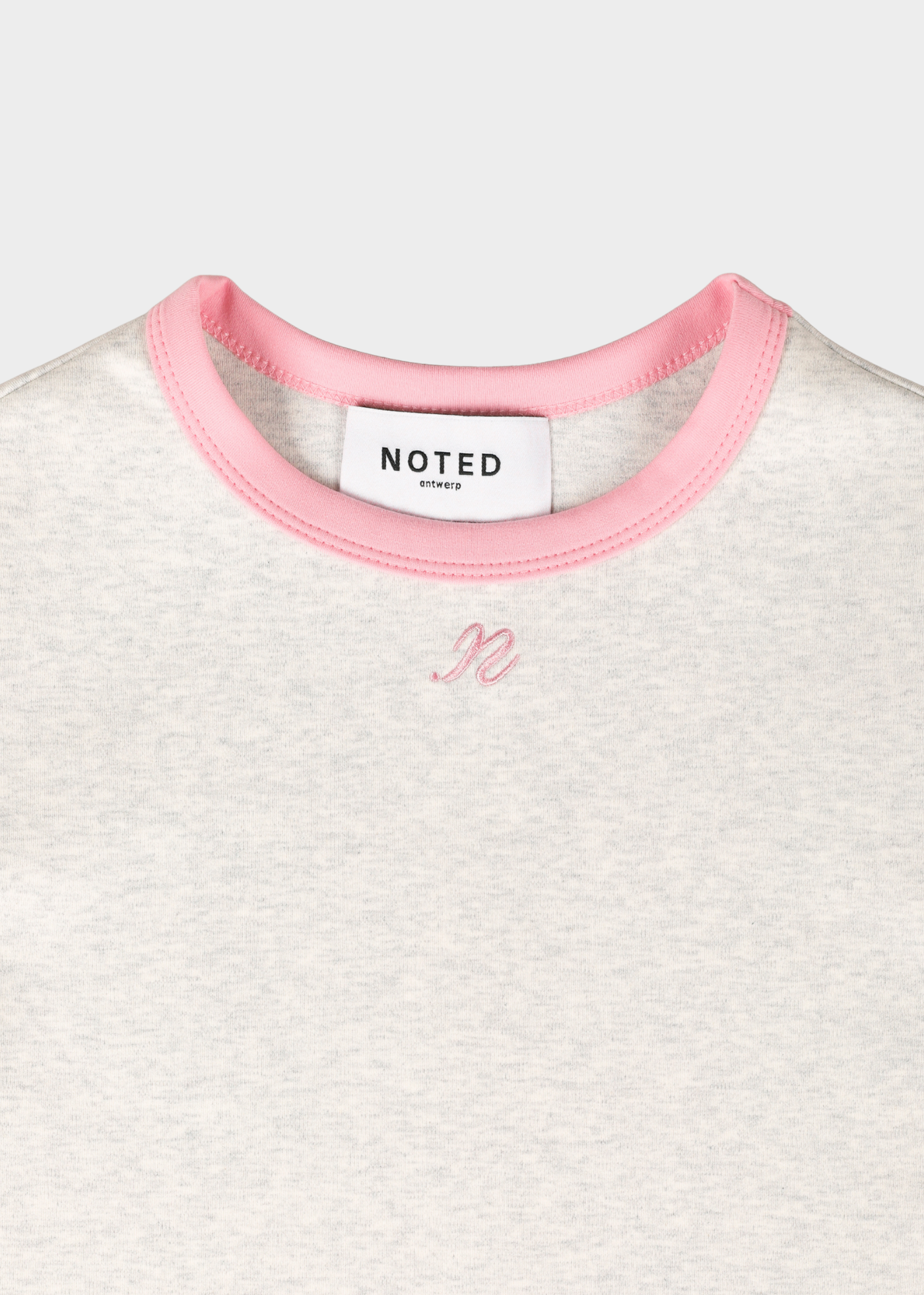 Donni Tee - Light Grey/Pink