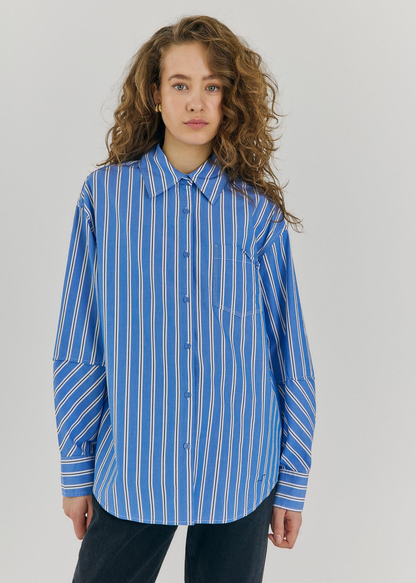 Nicci Shirt - Off White Stripe