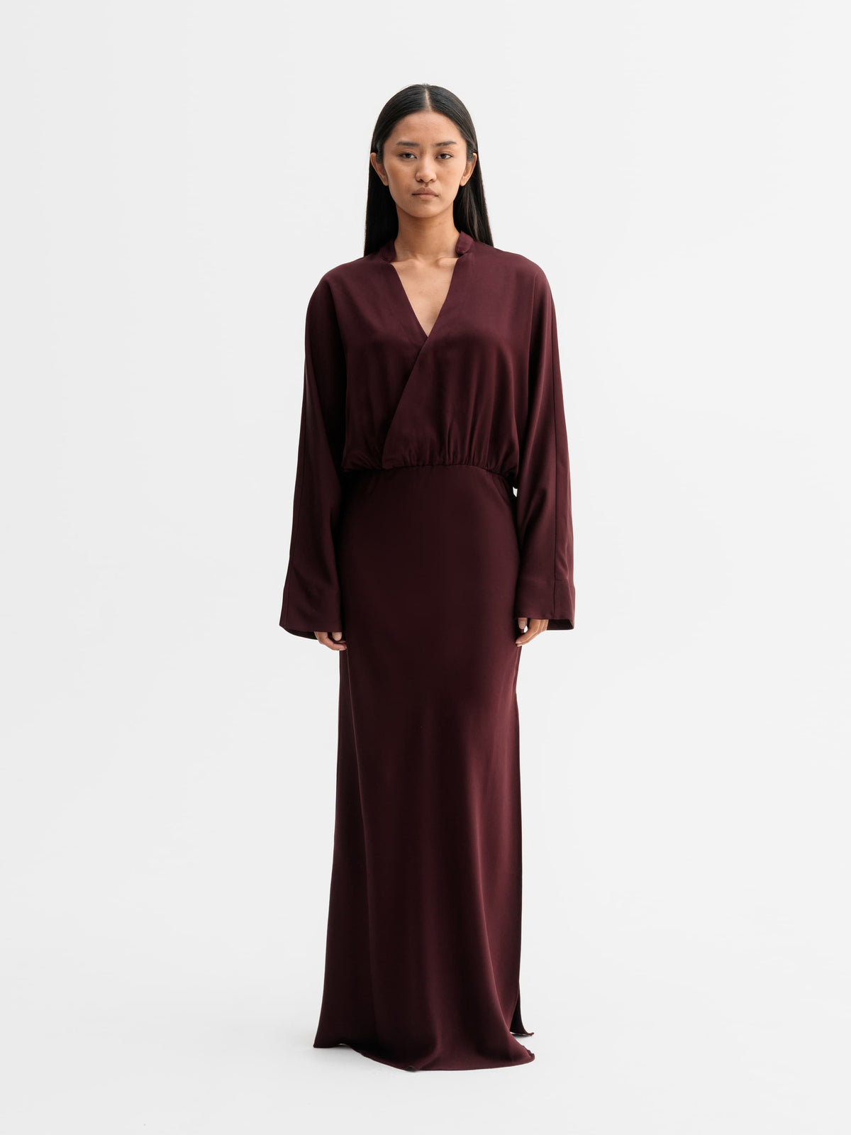Niva Dress - Burgundy