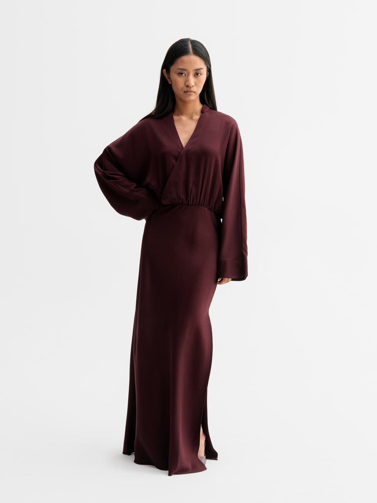 Niva Dress - Burgundy
