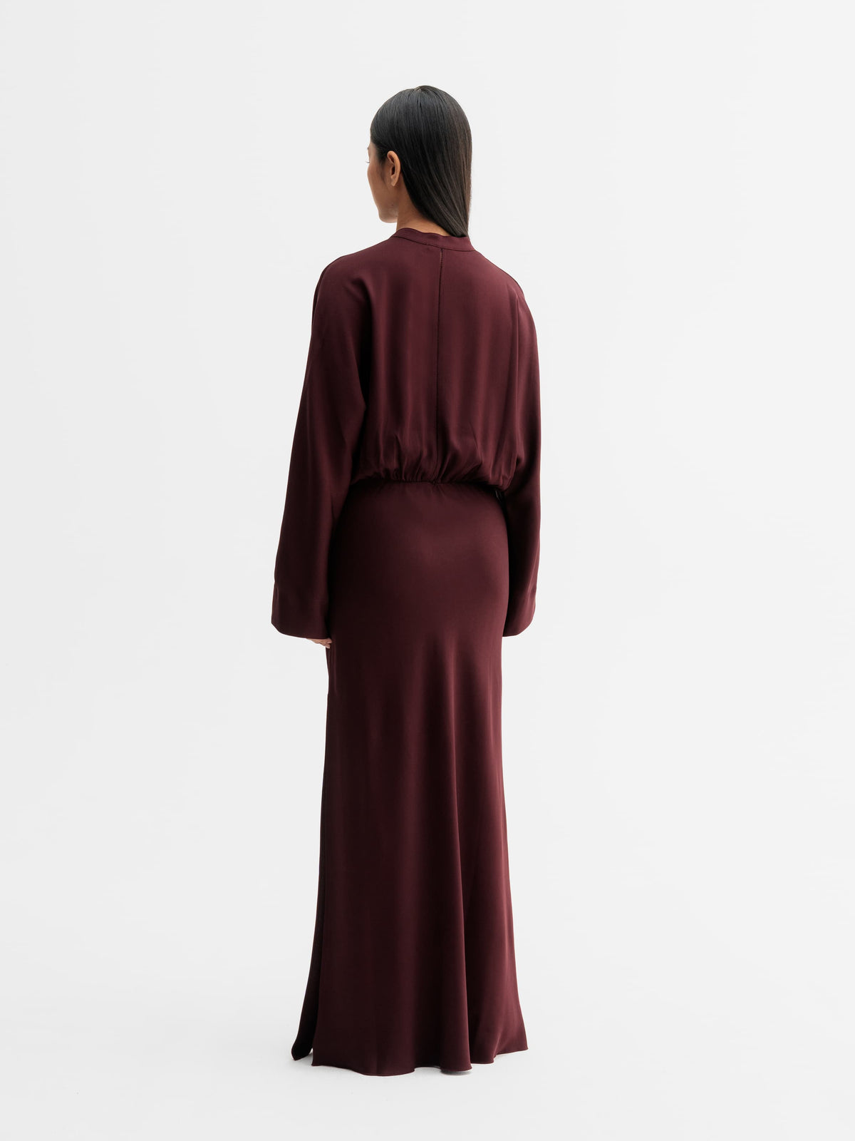 Niva Dress - Burgundy