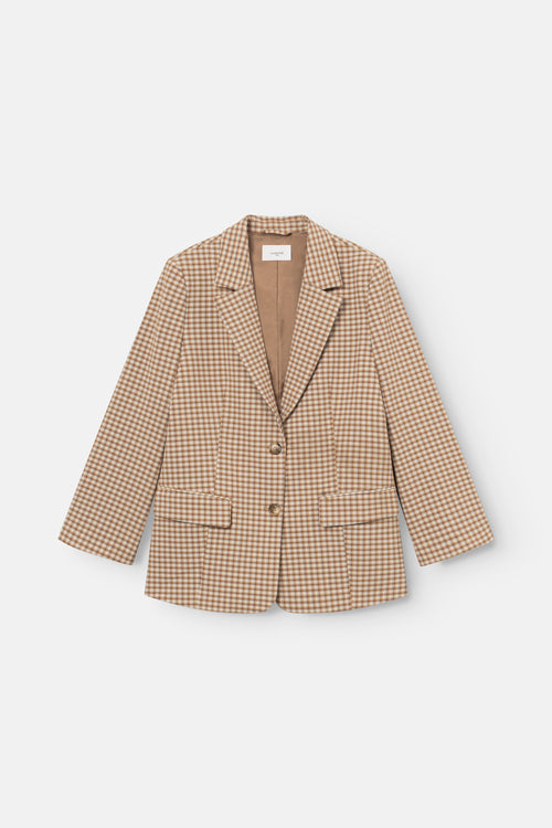 Noomi Blazer - Brown Multi Check