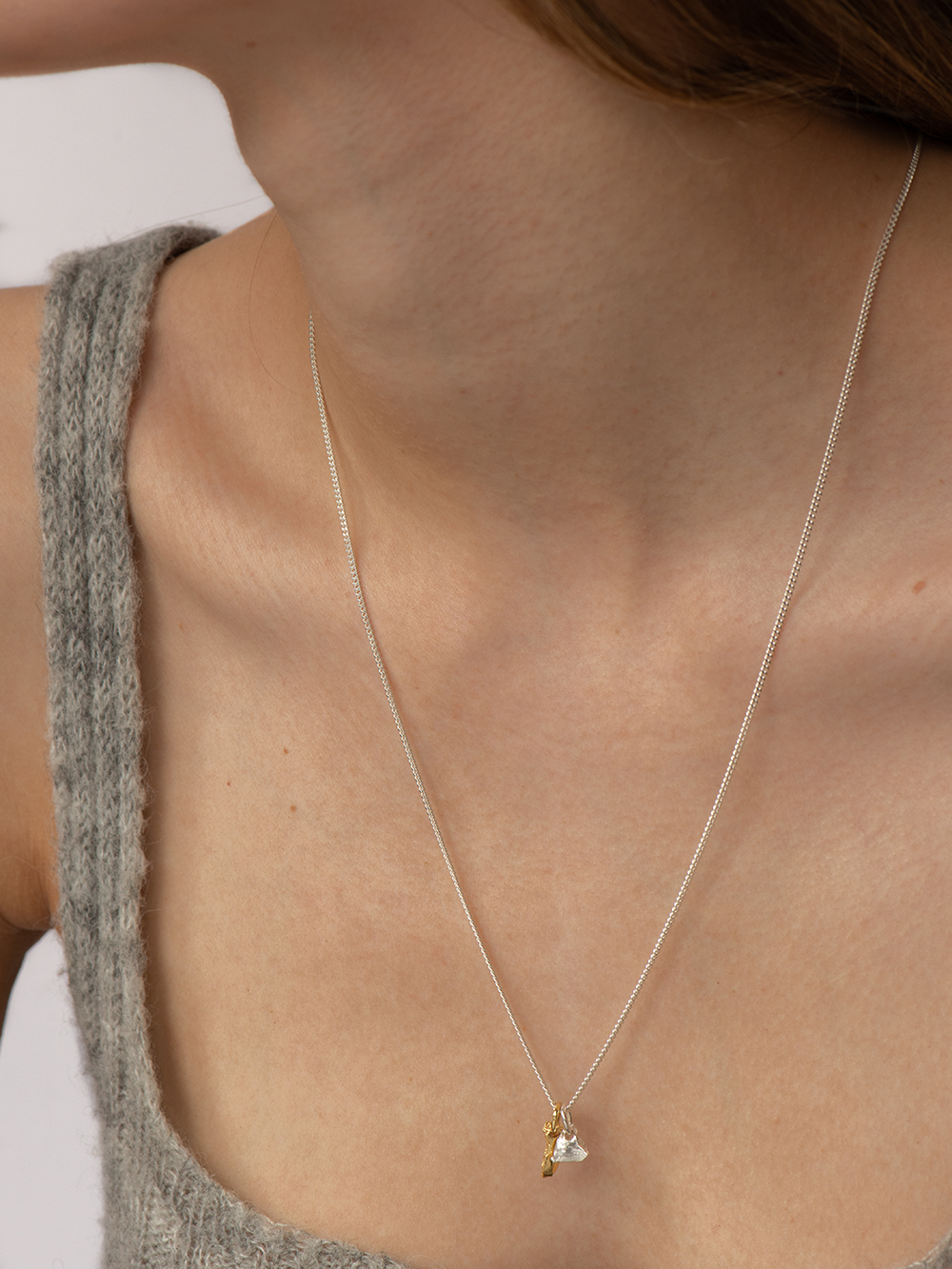On and on - Necklace Silver