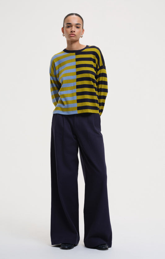 Kira Stripe Nouvella - Blue