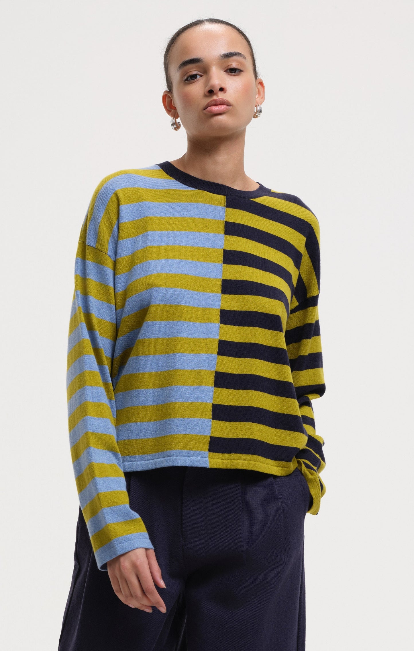 Kira Stripe Nouvella - Blue
