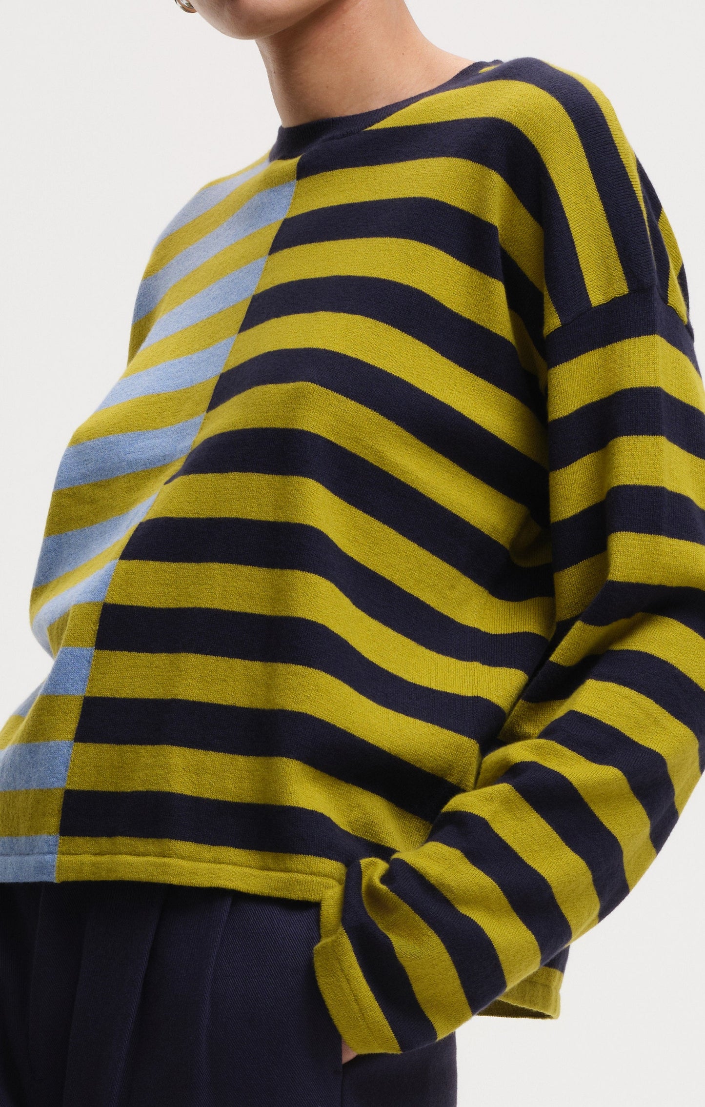 Kira Stripe Nouvella - Blue