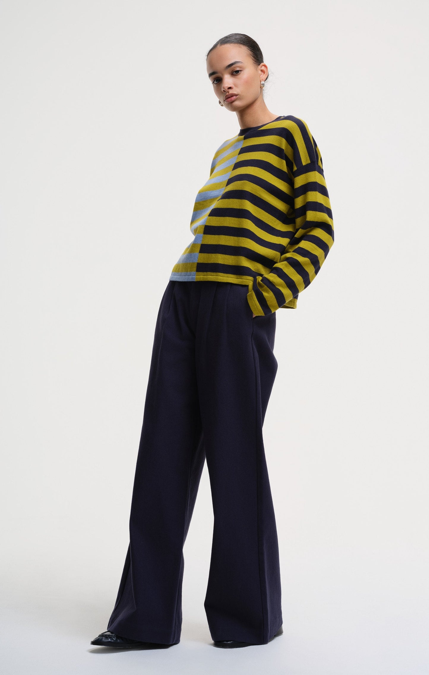 Kira Stripe Nouvella - Blue