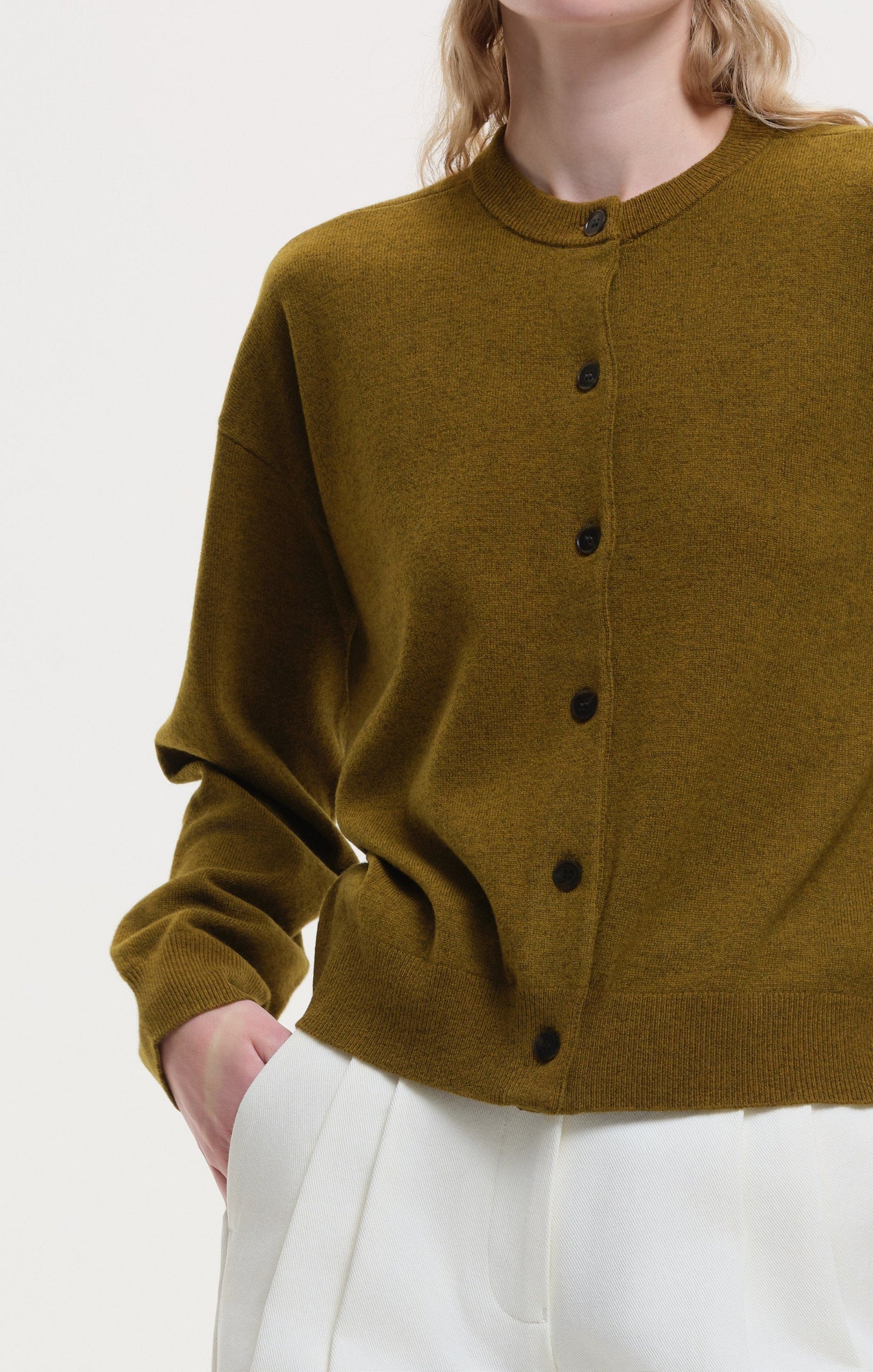 Karla Cardigan - Gold Khaki