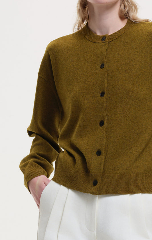 Karla Cardigan - Gold Khaki