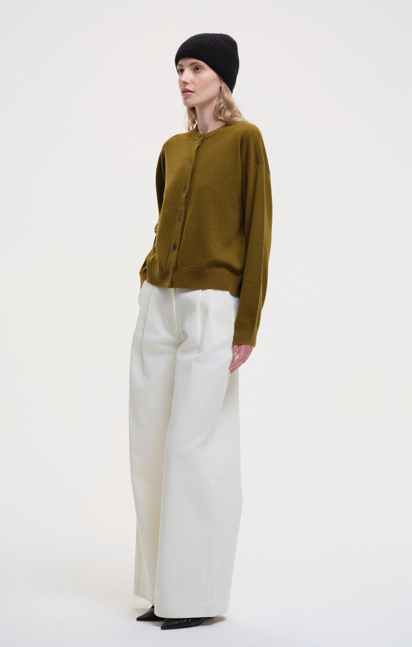 Karla Cardigan - Gold Khaki