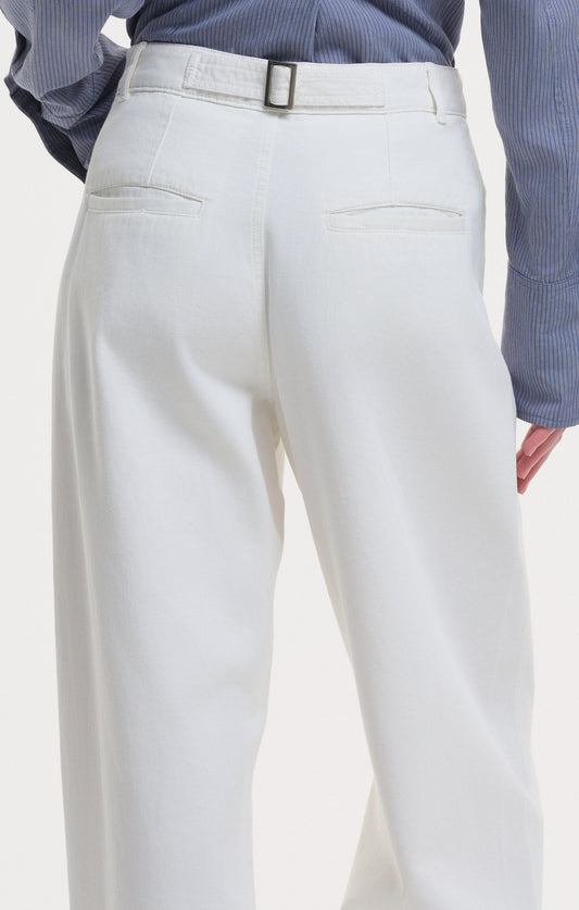 Peggy Barrel Pants - Off White