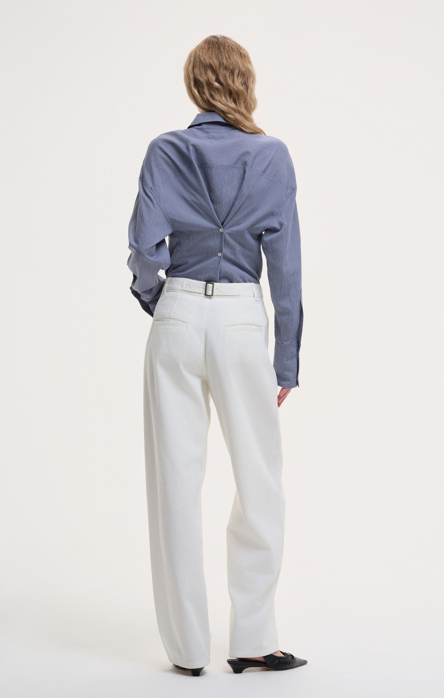 Peggy Barrel Pants - Off White