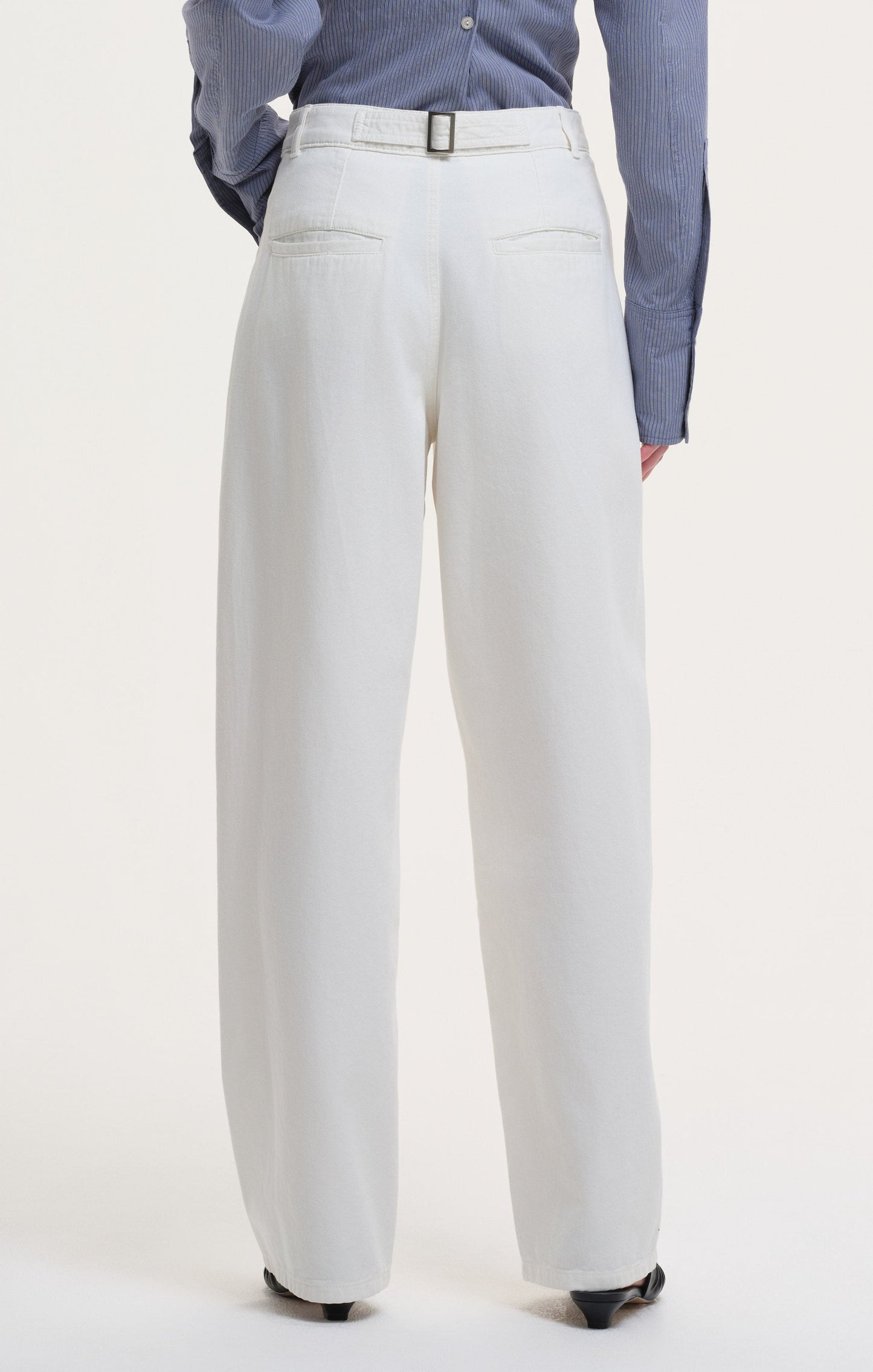 Peggy Barrel Pants - Off White